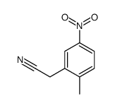2-(2-methyl-5-nitrophenyl)acetonitrile Structure