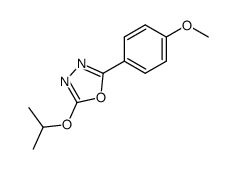 2-para-methoxyphenyl-5-isopropoxy-1,3,4-oxadiazole结构式