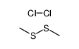 dimethyl disulfide, compound with chlorine Structure