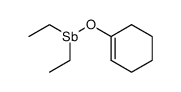 (Diethyl)-1-cyclohexen-1-yl-oxystibin结构式