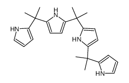 5,5'-(propane-2,2-diyl)bis(2-(2-(1H-pyrrol-2-yl)propan-2-yl)-1H-pyrrole) Structure