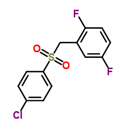 4-chlorophenyl 2,5-difluorobenzyl sulfone Structure