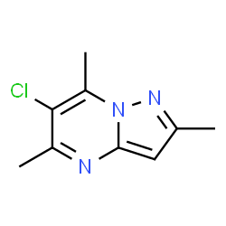 6-氯-2,5,7-三甲基吡唑并[1,5-a]嘧啶结构式