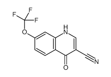 4-Oxo-7-(trifluoromethoxy)-1,4-dihydro-3-quinolinecarbonitrile Structure