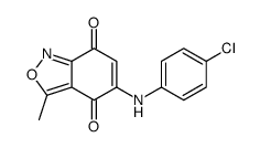 5-(4-chloroanilino)-3-methyl-2,1-benzoxazole-4,7-dione结构式