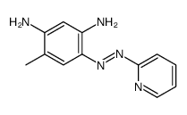 4-methyl-6-(pyridin-2-yldiazenyl)benzene-1,3-diamine Structure