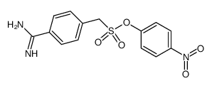 p-Nitrophenyl p-amidinophenylmethanesulfonate结构式