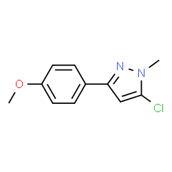 5-Chloro-3-(4-methoxyphenyl)-1-methyl-1H-pyrazole结构式