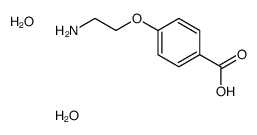 4-(2-aminoethoxy)benzoic acid,dihydrate Structure