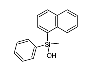 (+/-)-methyl(α-naphthyl)phenylsilanol结构式