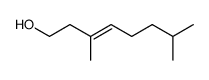 (E)-3,7-dimethyloct-3-enol Structure
