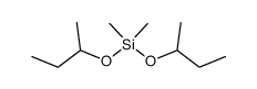 di-sec-butoxy-dimethyl-silane Structure