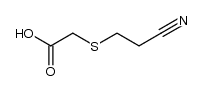 S-(2-cyanoethyl)thioacetic acid Structure