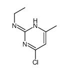 4-氯-N-乙基-6-甲基-2-嘧啶胺结构式