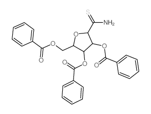 (3,4-dibenzoyloxy-5-carbamothioyl-oxolan-2-yl)methyl benzoate结构式