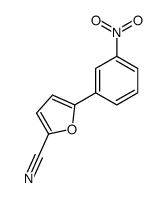 5-(3-nitrophenyl)furan-2-carbonitrile结构式