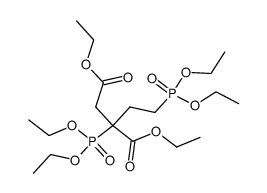 2-(Diethoxy-phosphoryl)-2-[2-(diethoxy-phosphoryl)-ethyl]-succinic acid diethyl ester结构式
