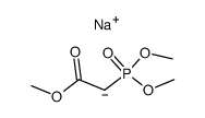 sodium salt of phosphonoacetic trimethyl ester Structure