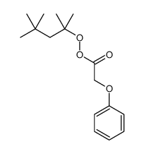2,4,4-三甲基戊基-2-过氧化苯氧基醋酸酯结构式