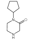 1-环戊基哌嗪-2-酮结构式