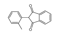 2-(2-methylphenyl)indene-1,3-dione结构式