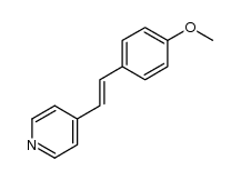 4-[(E)-2-(4-methoxyphenyl)-1-ethenyl]pyridine结构式