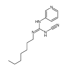 1-cyano-2-heptyl-3-pyridin-3-ylguanidine结构式