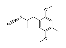 1-(2,5-dimethoxy-4-methylphenyl)-2-propyl azide结构式