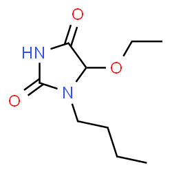 2,4-Imidazolidinedione,1-butyl-5-ethoxy-(9CI) Structure