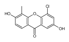 4-chloro-2,6-dihydroxy-5-methylxanthen-9-one结构式