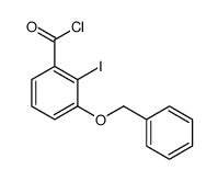 2-iodo-3-phenylmethoxybenzoyl chloride Structure