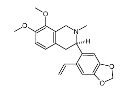 (R)-7,8-dimethoxy-2-methyl-3-(6-vinyl-benzo[1,3]dioxol-5-yl)-1,2,3,4-tetrahydro-isoquinoline Structure