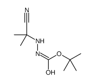 Hydrazinecarboxylic acid, 2-(1-cyano-1-methylethyl)-, 1,1-dimethylethyl ester picture