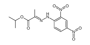2-((E)-2,4-dinitro-phenylhydrazono)-propionic acid isopropyl ester结构式