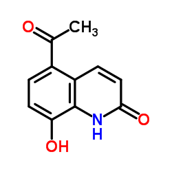 5-乙酰基-2,8-二羟基喹啉结构式