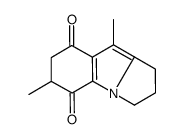 4,7-dimethyl-2,3,6,7-tetrahydro-1H-pyrrolo[1,2-a]indole-5,8-dione结构式