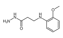 3 -(2-methoxyanilino)propionic acid hydrazide Structure