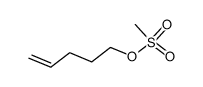 pent-4-en-1-yl methanesulfonate结构式