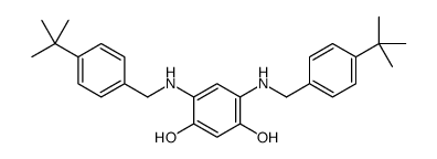 4,6-bis[(4-tert-butylphenyl)methylamino]benzene-1,3-diol结构式