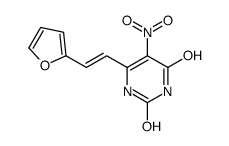 6-[2-(furan-2-yl)ethenyl]-5-nitro-1H-pyrimidine-2,4-dione结构式