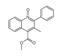 methyl 3-methyl-2-phenylquinoline-4-carboxylate 1-oxide结构式