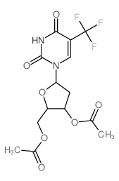 Thymidine, 2.alpha.,.alpha.,.alpha.-trifluoro-, 3,5-diacetate结构式