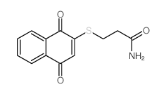 3-(1,4-dioxonaphthalen-2-yl)sulfanylpropanamide结构式