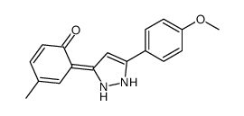 3-(2-羟基-5-甲基苯基)-5-(4-甲氧基苯基)吡唑结构式