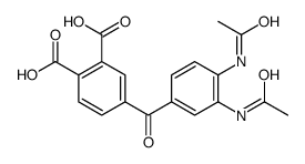 4-(3,4-diacetamidobenzoyl)phthalic acid Structure