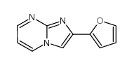 2-呋喃-2-咪唑并[1,2-a]嘧啶结构式