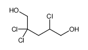 2,2,4-trichloropentane-1,5-diol Structure