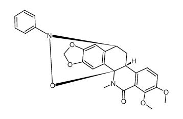 4b,10bβ,11,12-tetrahydro-4bβ,12β-(N-phenylepoxyimino)oxychelerythrine Structure