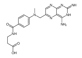 3-[[4-[(2,4-diaminopteridin-6-yl)methyl-methylamino]benzoyl]amino]propanoic acid Structure