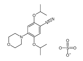 hydrogen sulfate,4-morpholin-4-yl-2,5-di(propan-2-yloxy)benzenediazonium结构式